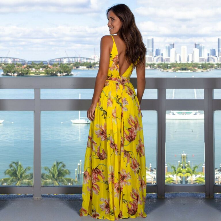 Vestidos largos de tirantes florales para mujer, vestido de verano