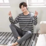 2 unids/set pijamas de hombre Otoño Invierno de manga larga moda | Ropa de hombre · Omeda.es