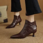 2025 Fashion British Style Vintage Pointed Toes Women Ankle Boots | Zapatos y calzado · Omeda.es