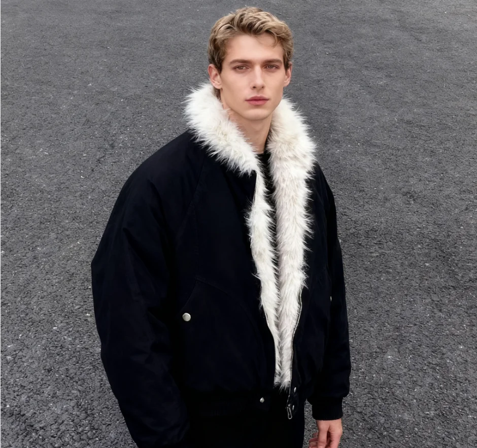 2025 nueva chaqueta con capucha para hombre, abrigo corto American | Ropa de hombre · Omeda.es - Imagen 3