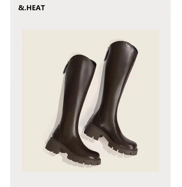 2025 Nuevas botas hasta la rodilla para mujer con tacón grueso y | Zapatos y calzado · Omeda.es - Imagen 4