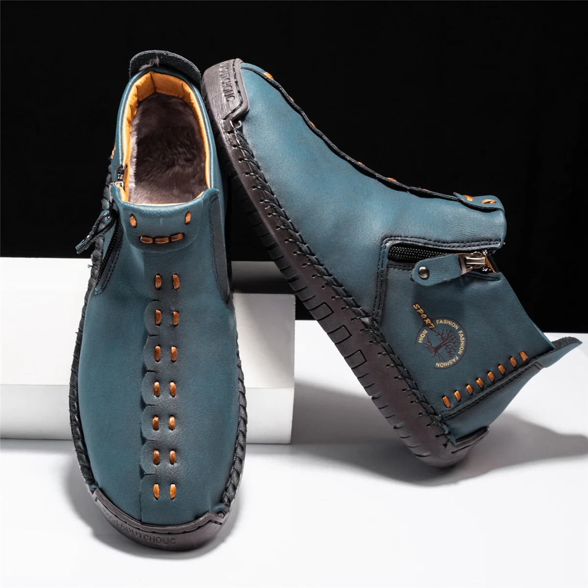 2025 nuevas botas mocasines de cuero hechas a mano para hombres, | Zapatos y calzado · Omeda.es - Imagen 19