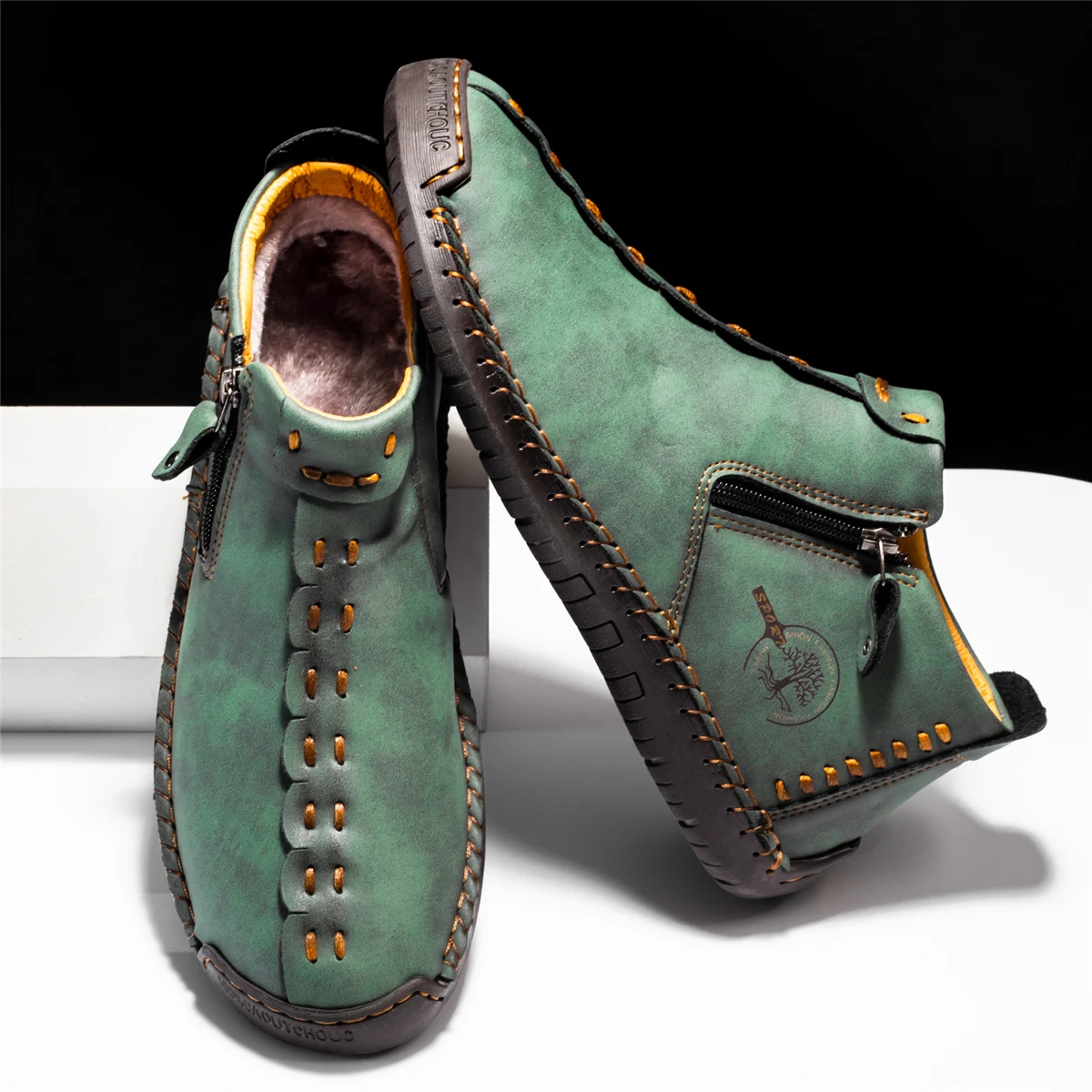 2025 nuevas botas mocasines de cuero hechas a mano para hombres, | Zapatos y calzado · Omeda.es - Imagen 24