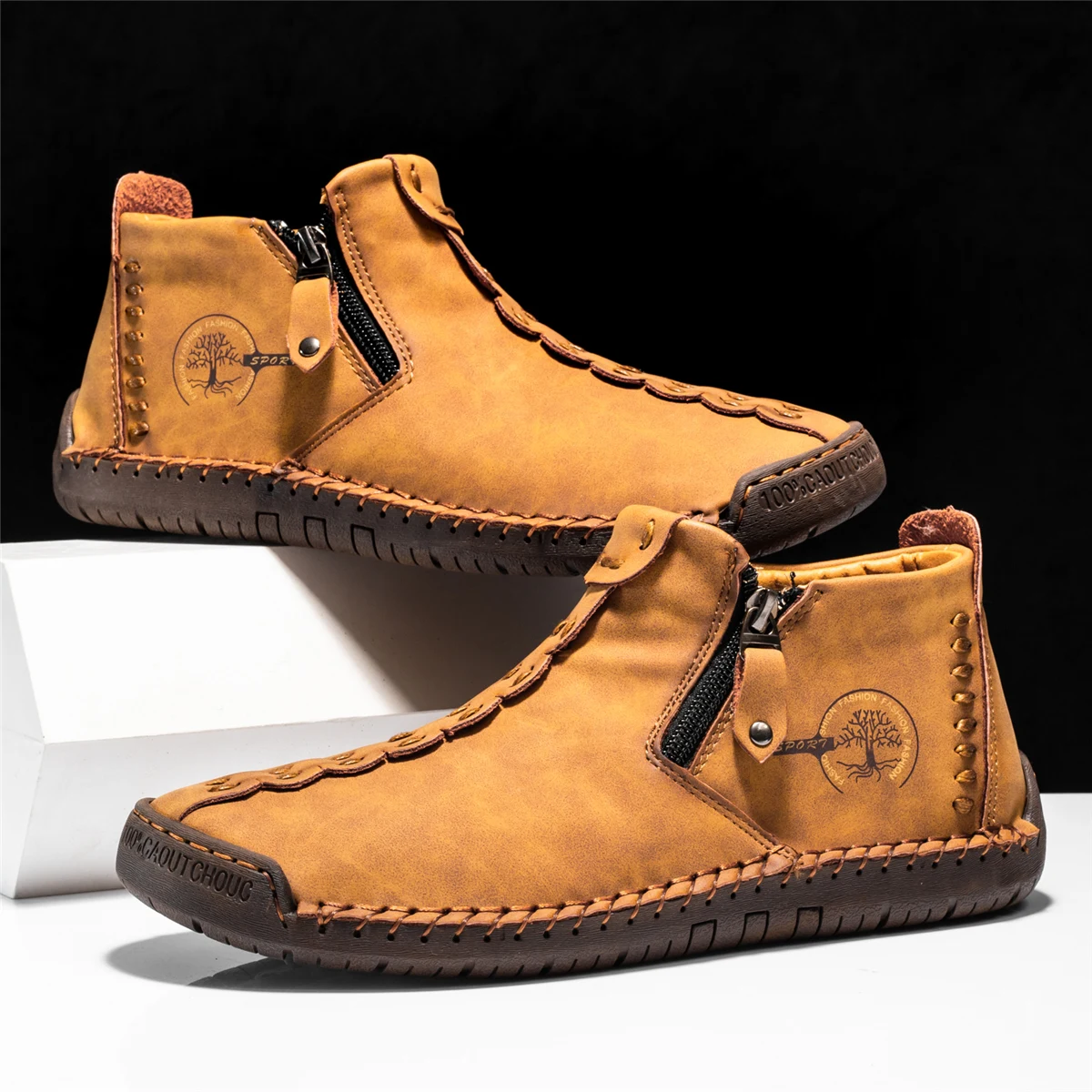 2025 nuevas botas mocasines de cuero hechas a mano para hombres, | Zapatos y calzado · Omeda.es - Imagen 27