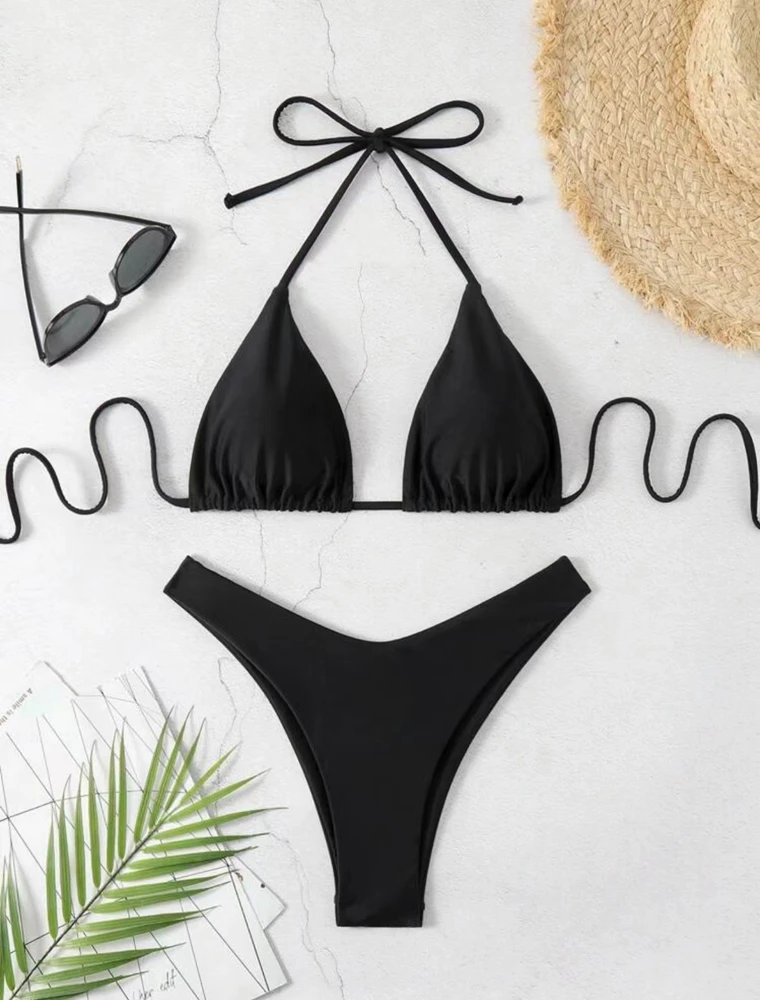 2025 nuevo conjunto de Bikini para mujer Sexy Blanco sólido | Ropa de mujer · Omeda.es