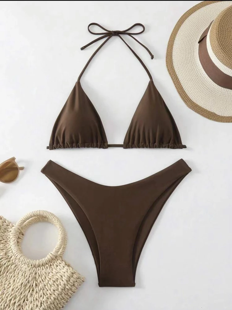 2025 nuevo conjunto de Bikini para mujer Sexy Blanco sólido | Ropa de mujer · Omeda.es - Imagen 20