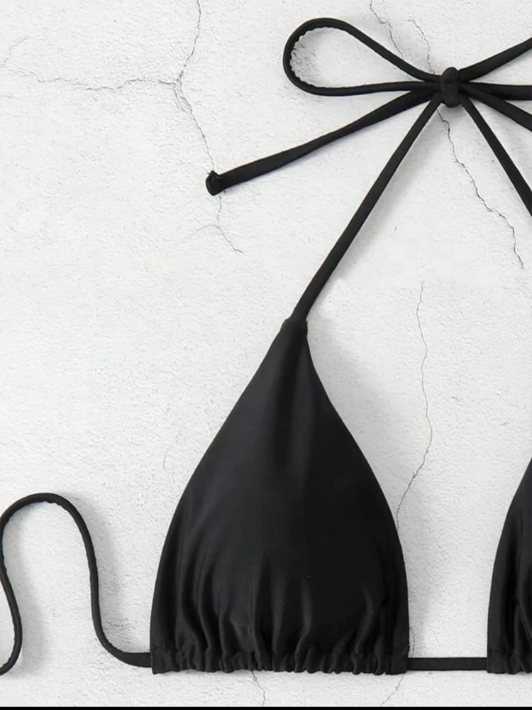 2025 nuevo conjunto de Bikini para mujer Sexy Blanco sólido | Ropa de mujer · Omeda.es - Imagen 5