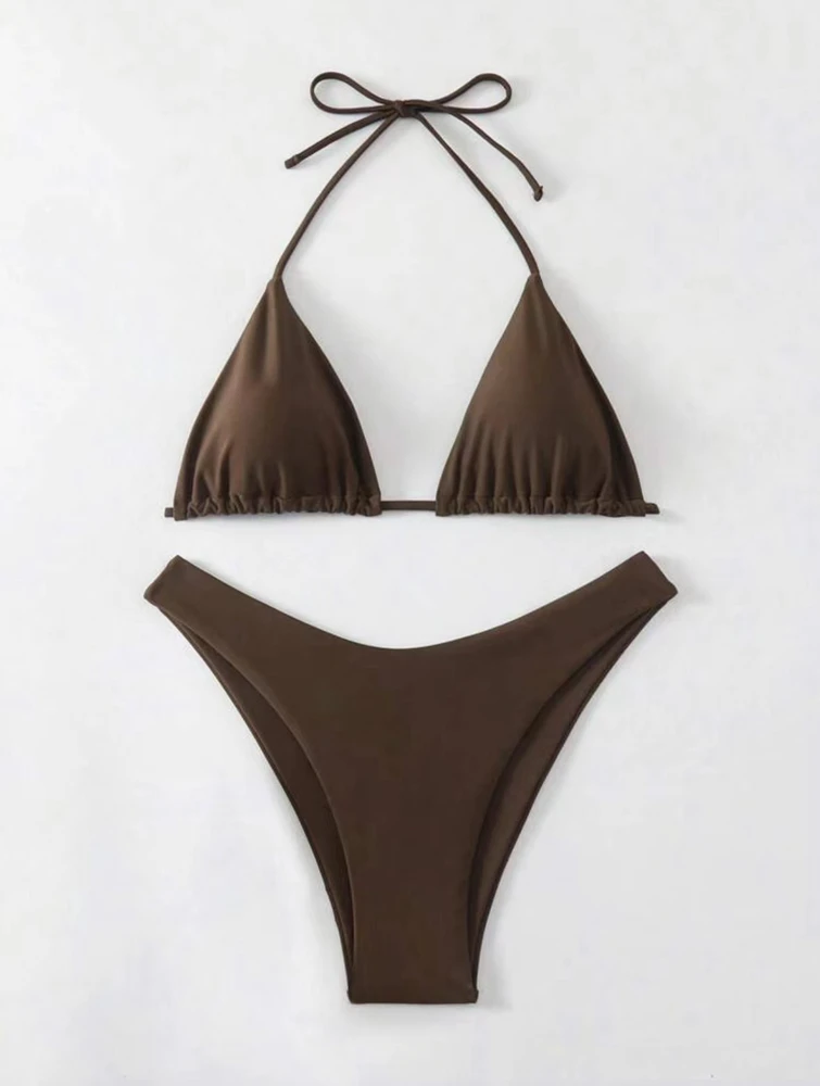 2025 nuevo conjunto de Bikini para mujer Sexy Blanco sólido | Ropa de mujer · Omeda.es - Imagen 7