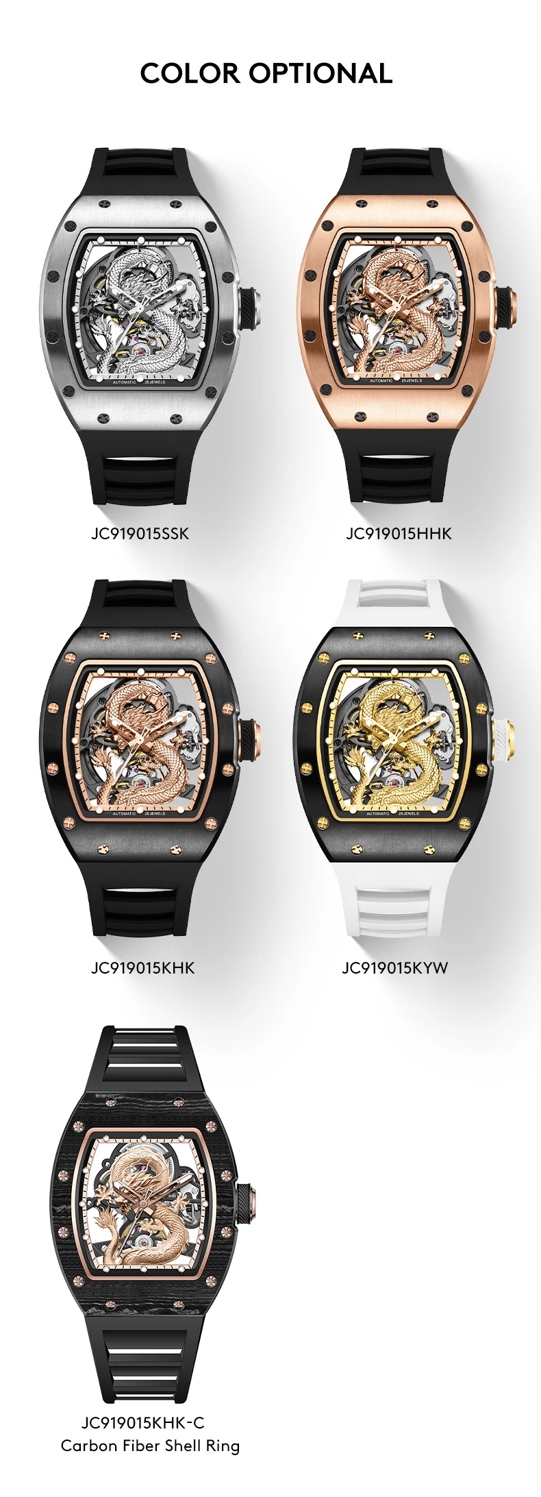 2025 nuevo reloj de moda para hombre, reloj mecánico automático de | Accesorios de moda · Omeda.es - Imagen 12