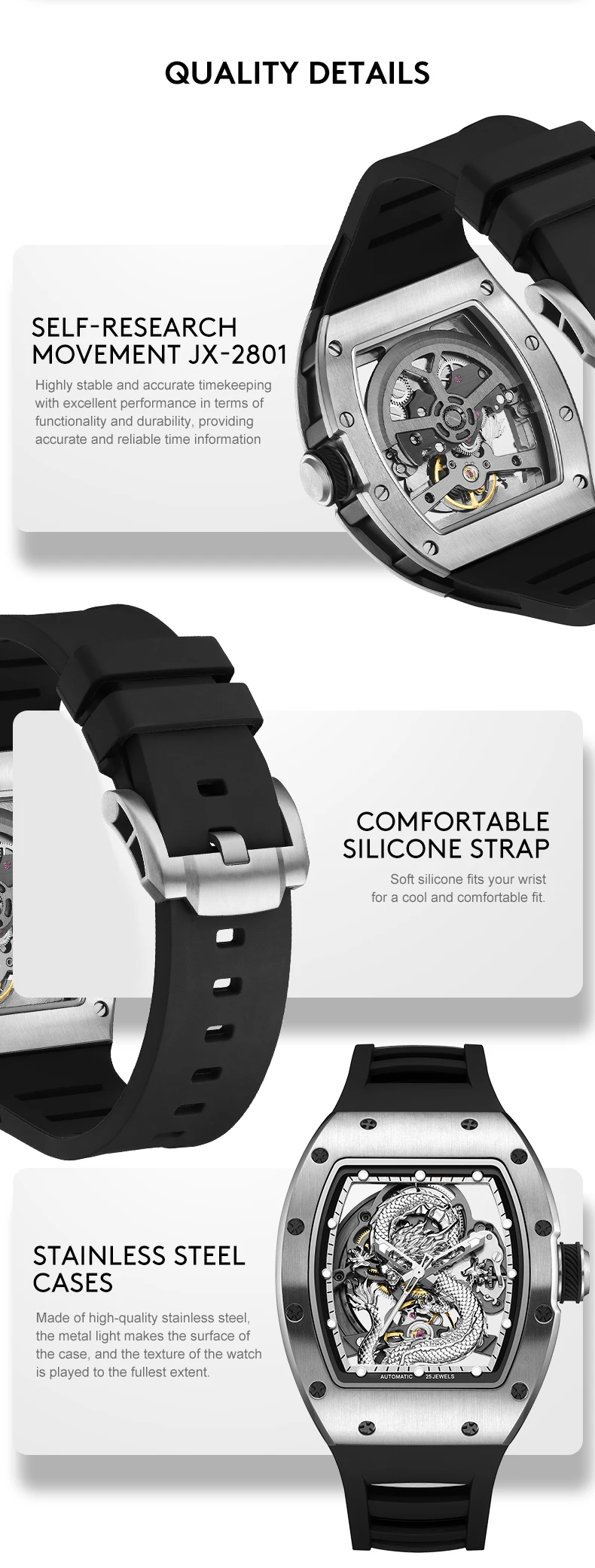 2025 nuevo reloj de moda para hombre, reloj mecánico automático de | Accesorios de moda · Omeda.es - Imagen 5