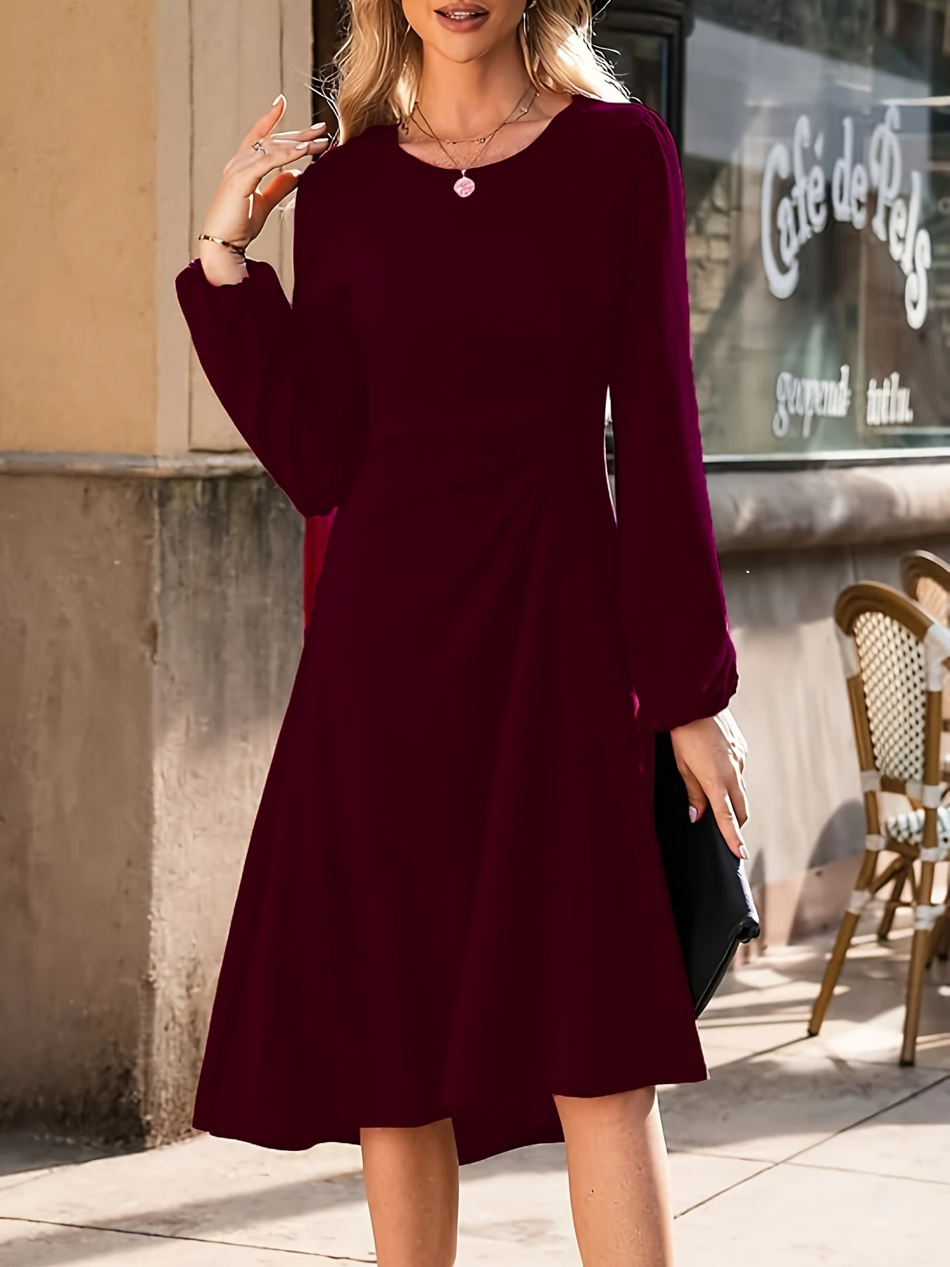 2025 Nuevo - Vestido largo negro de manga larga para mujer con | Ropa de mujer · Omeda.es - Imagen 14