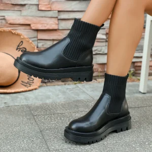 2025 Otoño Invierno moda mujer Chelsea botas de cuero tacones altos | Zapatos y calzado · Omeda.es