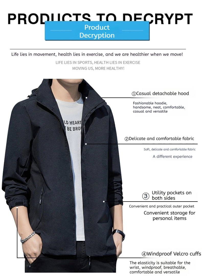 Abrigo deportivo para hombre, nuevo estilo, chaqueta impermeable | Ropa de hombre · Omeda.es - Imagen 24