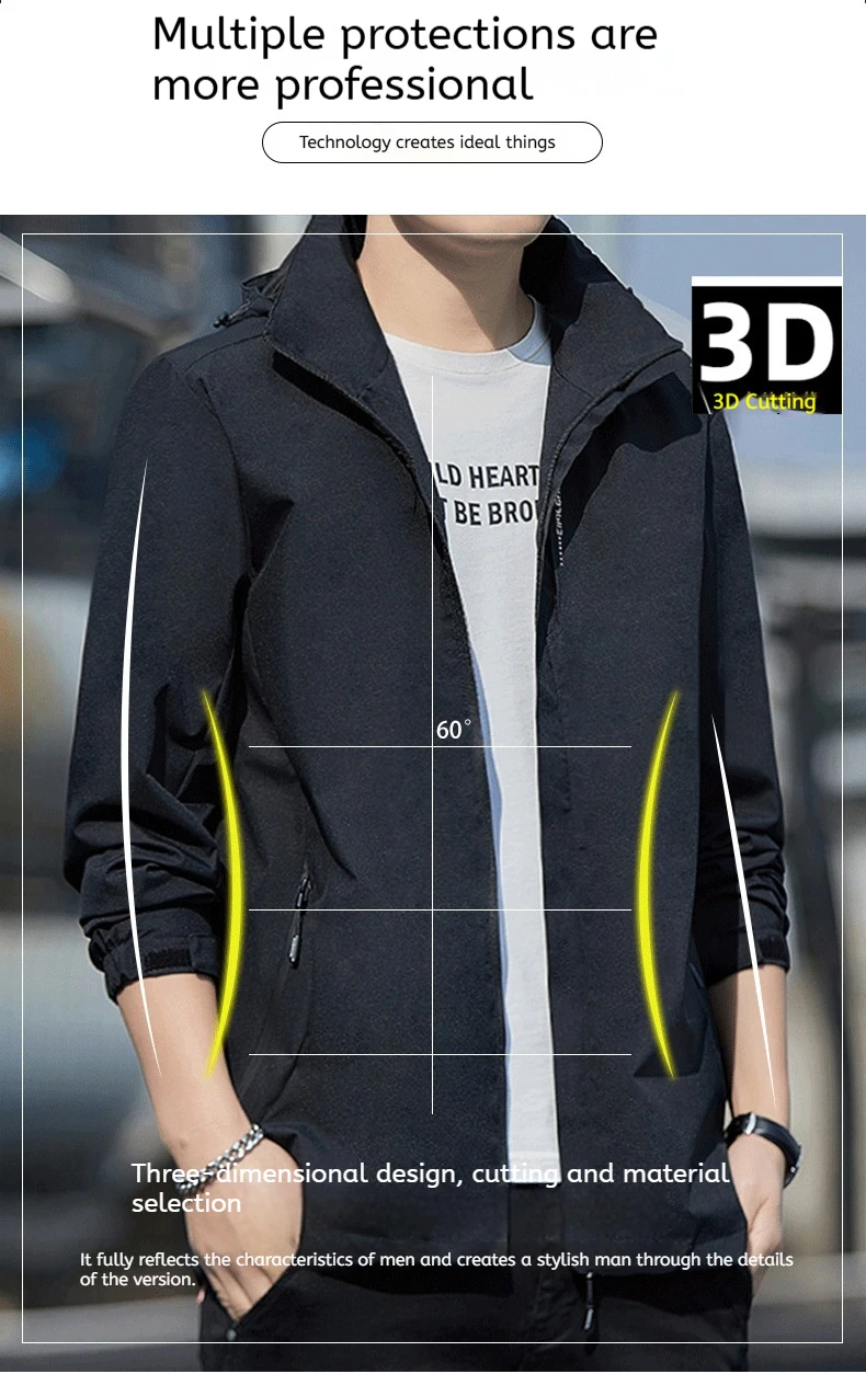 Abrigo deportivo para hombre, nuevo estilo, chaqueta impermeable | Ropa de hombre · Omeda.es - Imagen 30