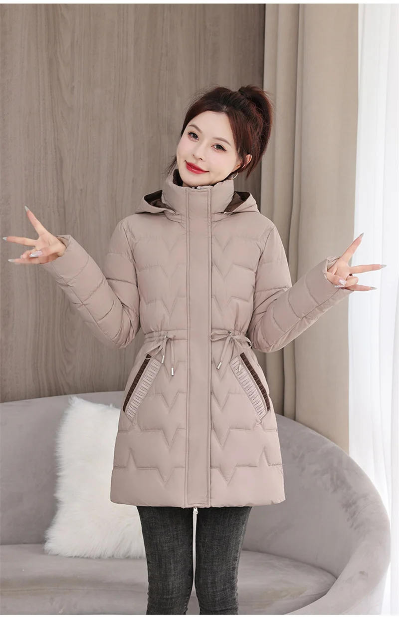 Abrigo largo de algodón con capucha para mujer, Parkas gruesas y | Ropa de mujer · Omeda.es - Imagen 20