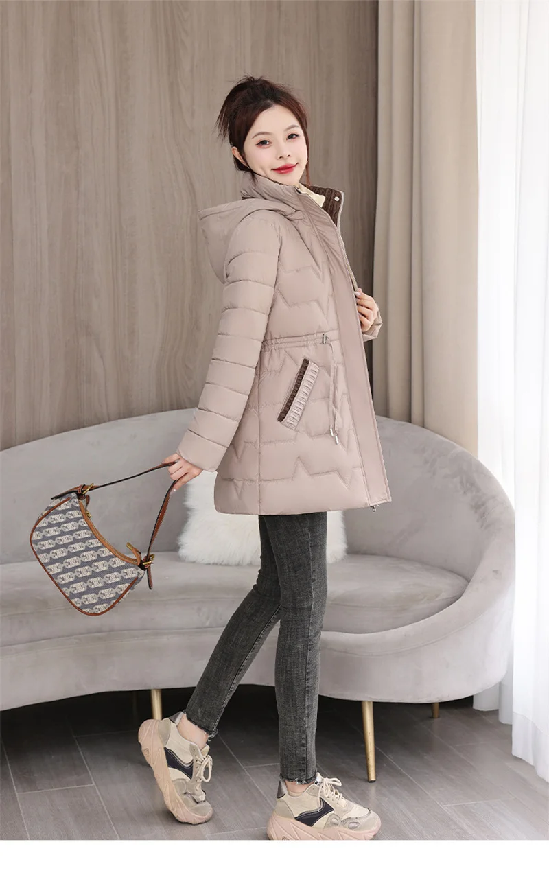 Abrigo largo de algodón con capucha para mujer, Parkas gruesas y | Ropa de mujer · Omeda.es - Imagen 22