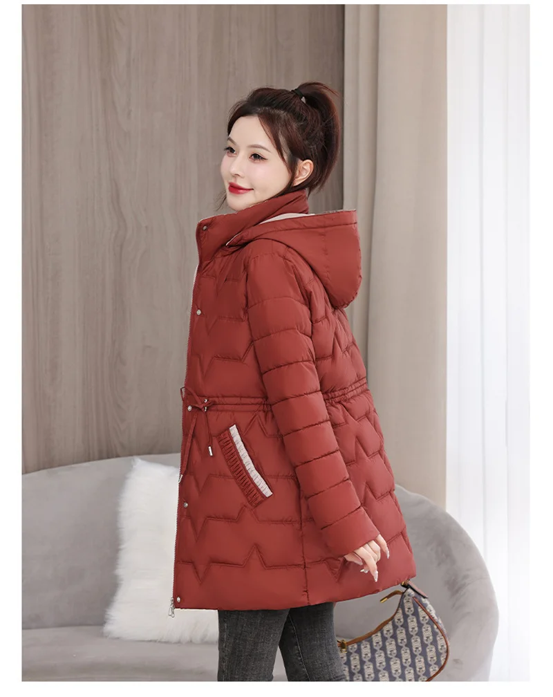 Abrigo largo de algodón con capucha para mujer, Parkas gruesas y | Ropa de mujer · Omeda.es - Imagen 24