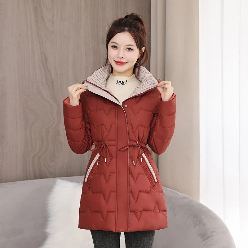 Abrigo largo de algodón con capucha para mujer, Parkas gruesas y | Ropa de mujer · Omeda.es - Imagen 31