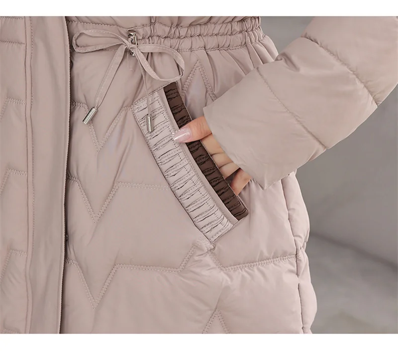 Abrigo largo de algodón con capucha para mujer, Parkas gruesas y | Ropa de mujer · Omeda.es - Imagen 5