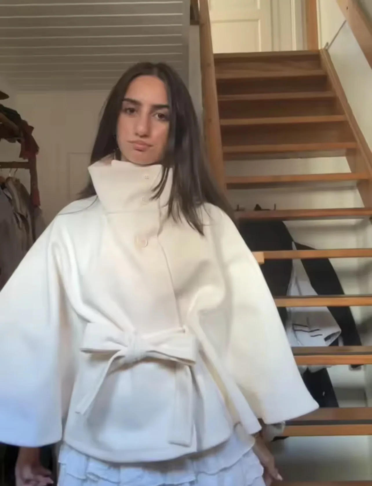 Abrigos de capa corta para mujer, abrigos de mezcla de cinturón, | Ropa de mujer · Omeda.es - Imagen 5