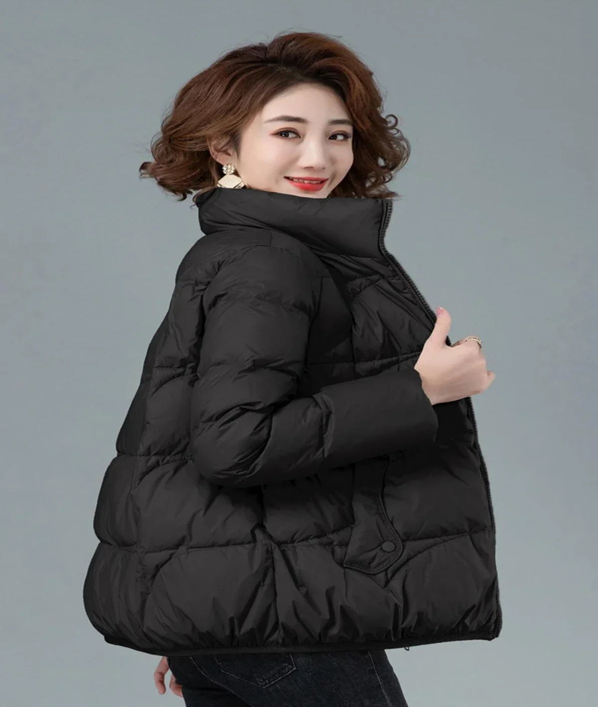 Abrigos cortos acolchados de plumón de pato para mujer, chaqueta | Ropa de mujer · Omeda.es - Imagen 14