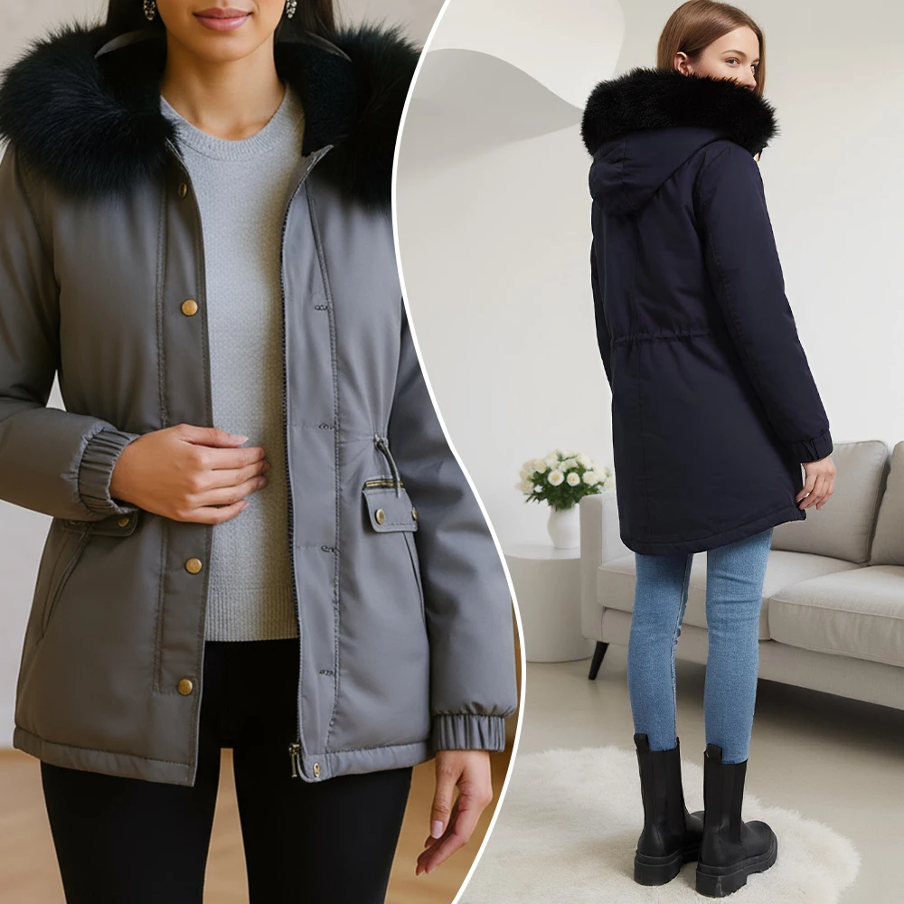 Abrigos de mujer 2025 Otoño Invierno chaqueta elegante moda larga con | Ropa de mujer · Omeda.es - Imagen 13