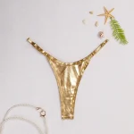 Bañador triangular para mujer, Bikini Sexy de Color sólido con línea | Ropa de mujer · Omeda.es