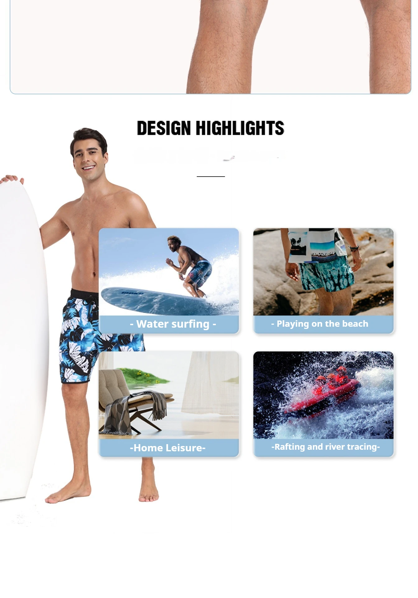 Bañadores de secado rápido para hombre, pantalones cortos de playa | Ropa de hombre · Omeda.es - Imagen 13