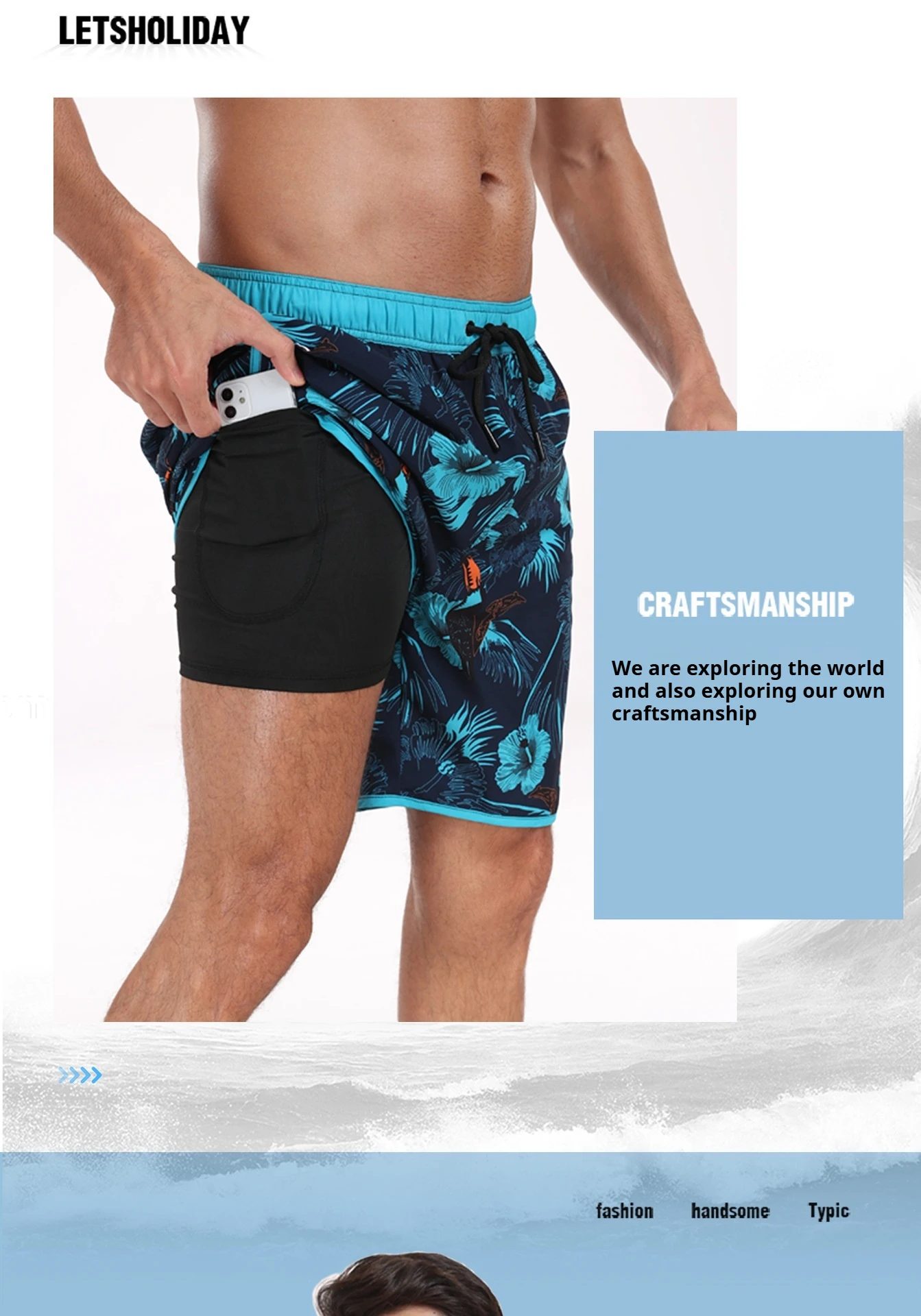 Bañadores de secado rápido para hombre, pantalones cortos de playa | Ropa de hombre · Omeda.es - Imagen 8