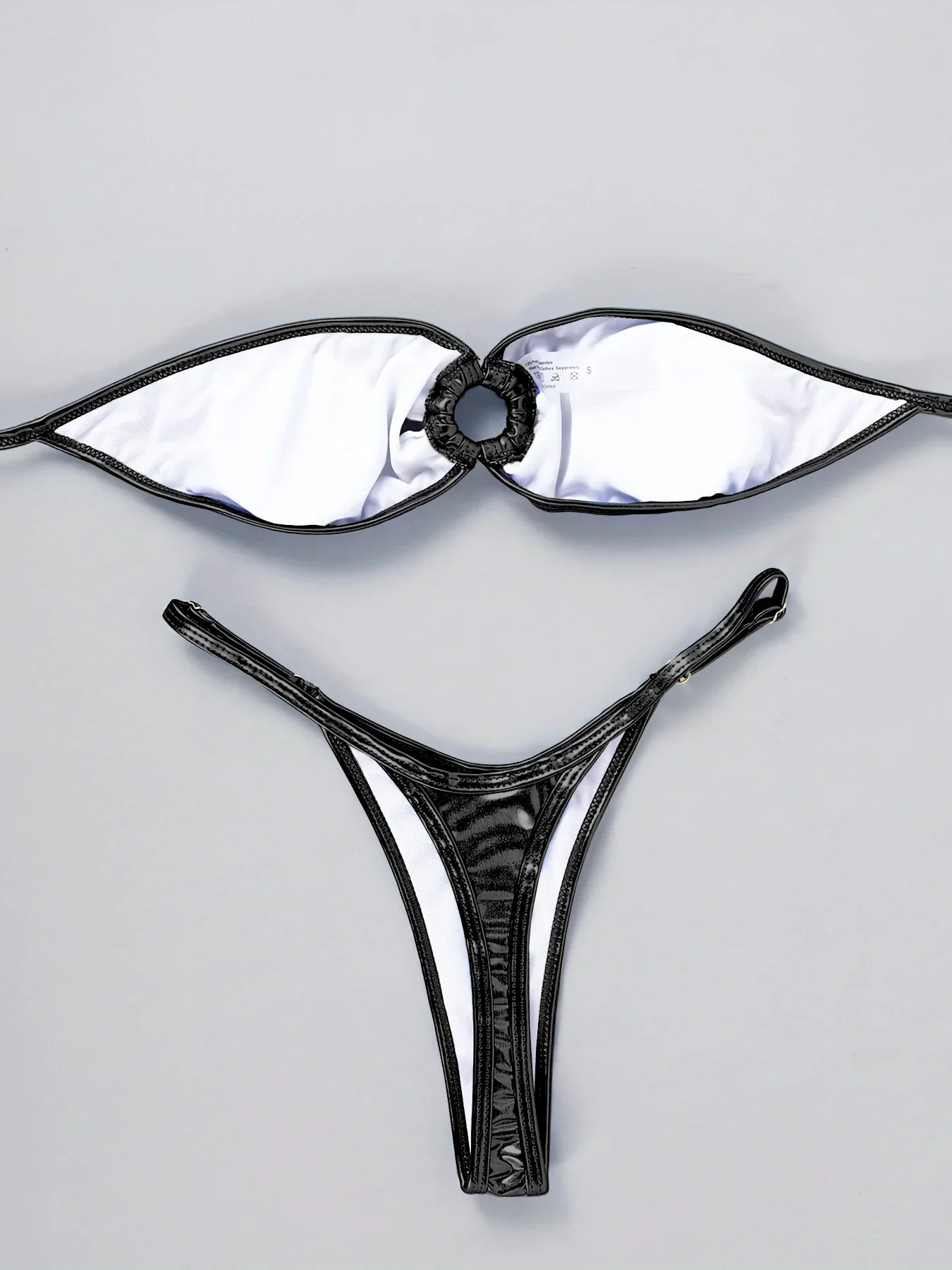 Bikini Bandeau Sexy para mujer, traje de baño con anillo de Metal | Ropa de mujer · Omeda.es - Imagen 10