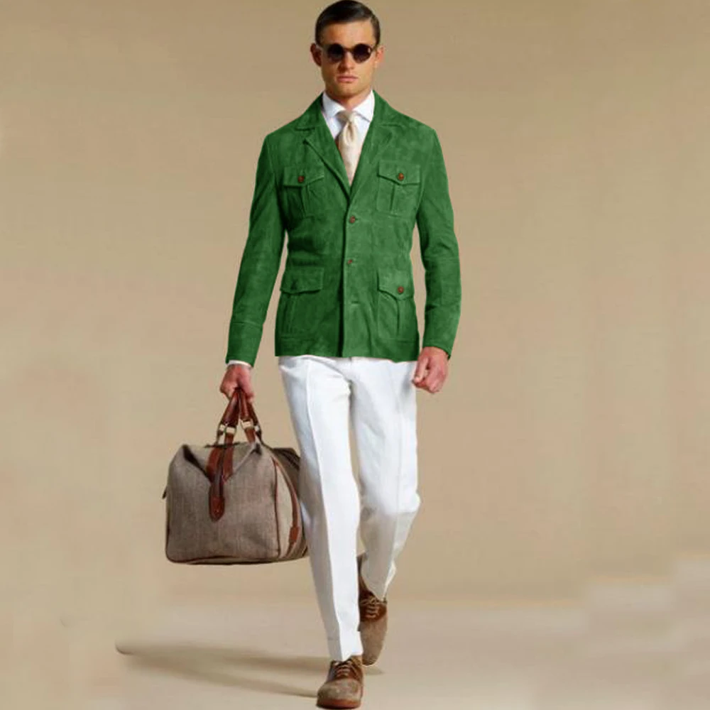 Blazer de ante para hombre, traje elegante, vestido para hombre, | Ropa de hombre · Omeda.es - Imagen 9