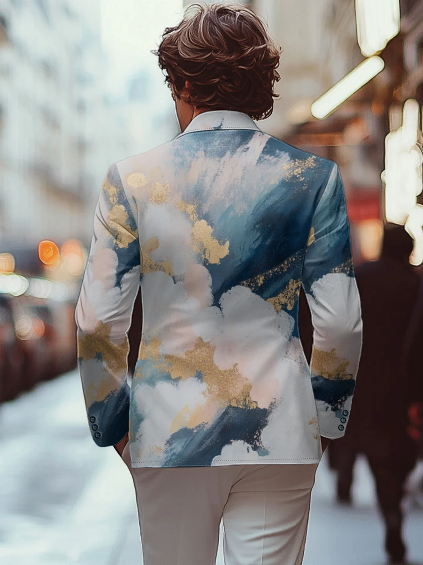 Blazer informal para hombre, traje clásico elegante con estampado de | Ropa de hombre · Omeda.es - Imagen 10