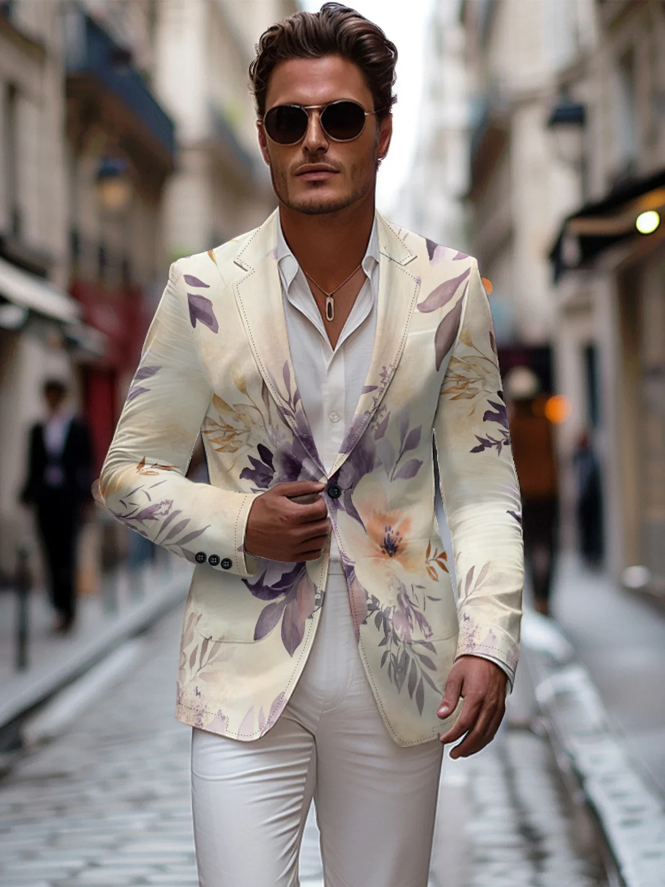 Blazer informal para hombre, traje clásico elegante con estampado de | Ropa de hombre · Omeda.es - Imagen 17