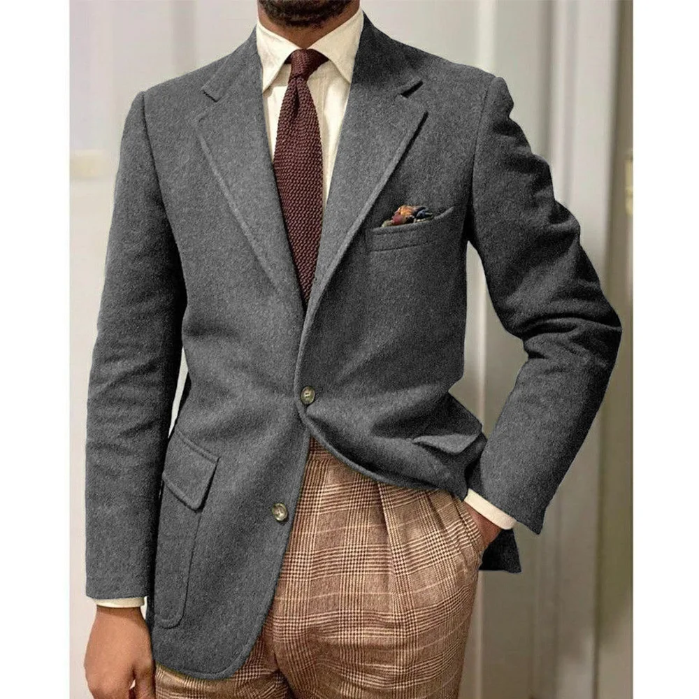 Blazer de lana ajustado para hombre, chaqueta de moda informal de | Ropa de hombre · Omeda.es - Imagen 16