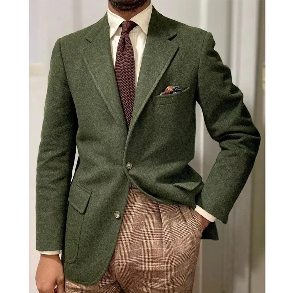 Blazer de lana ajustado para hombre, chaqueta de moda informal de | Ropa de hombre · Omeda.es - Imagen 2