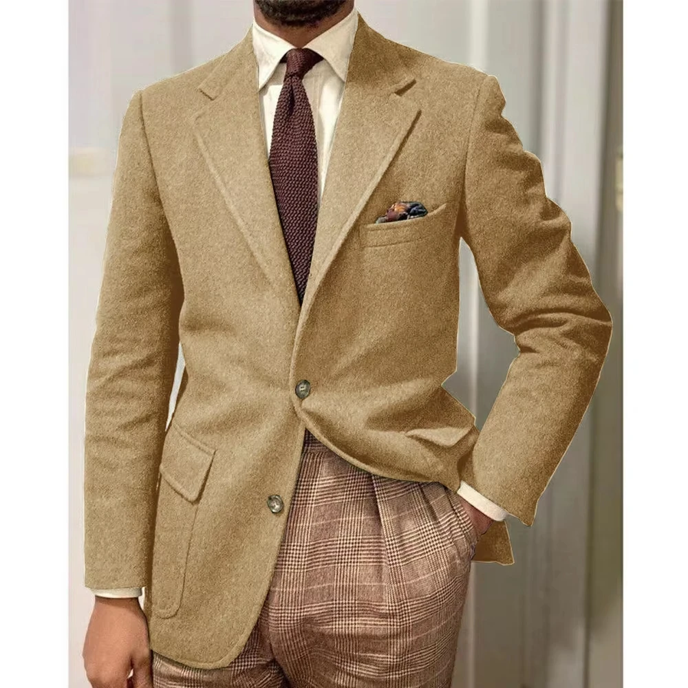 Blazer de lana ajustado para hombre, chaqueta de moda informal de | Ropa de hombre · Omeda.es - Imagen 6