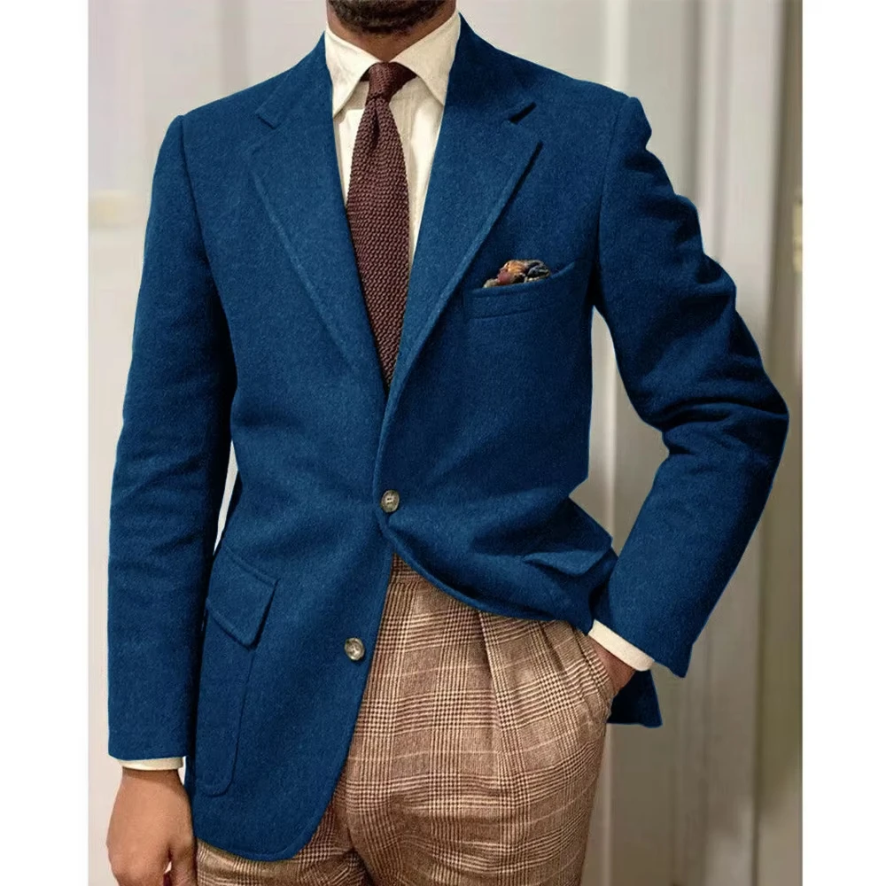 Blazer de lana ajustado para hombre, chaqueta de moda informal de | Ropa de hombre · Omeda.es - Imagen 7