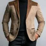 Blazer de traje de ante de estilo británico para hombre, chaqueta de | Ropa de hombre · Omeda.es