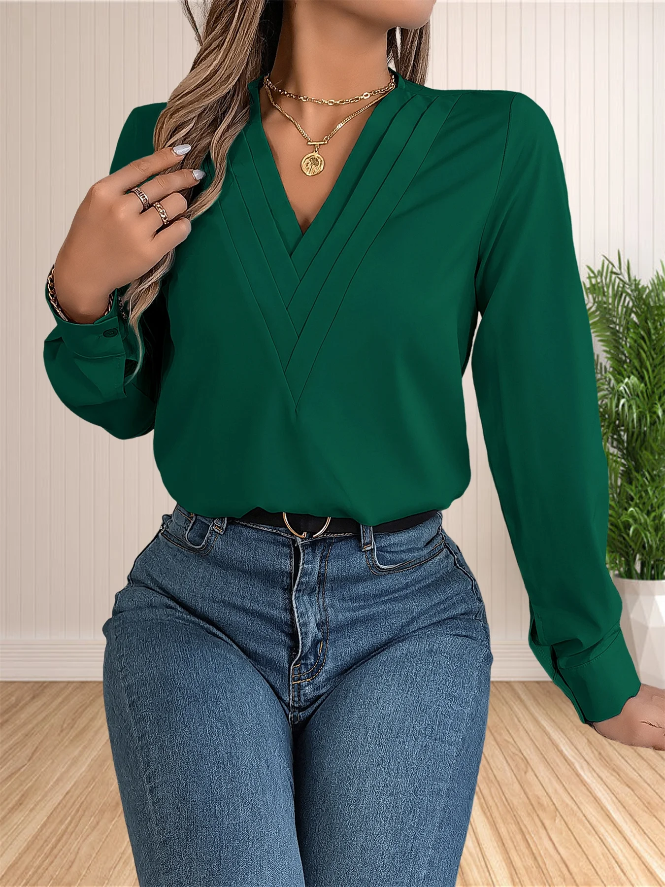 Blusa elegante de oficina de negocios para mujer, camisas elegantes | Ropa de mujer · Omeda.es - Imagen 13