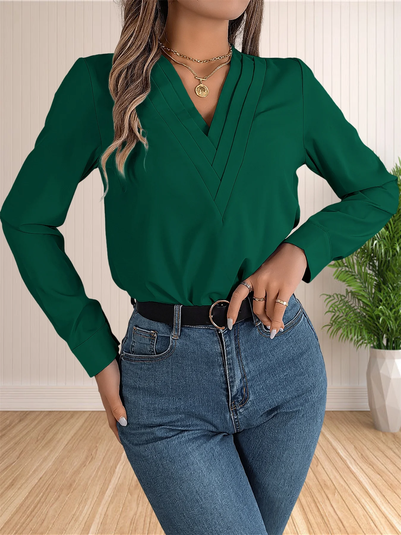Blusa elegante de oficina de negocios para mujer, camisas elegantes | Ropa de mujer · Omeda.es - Imagen 16