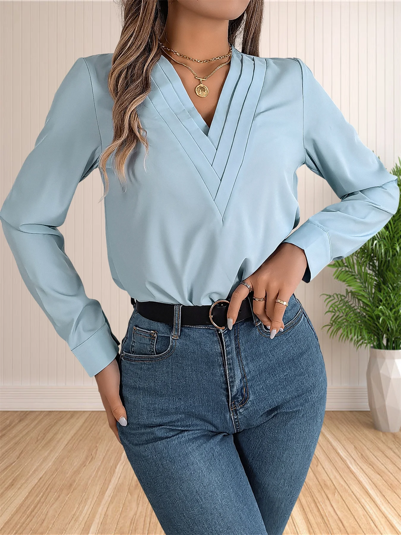 Blusa elegante de oficina de negocios para mujer, camisas elegantes | Ropa de mujer · Omeda.es - Imagen 20