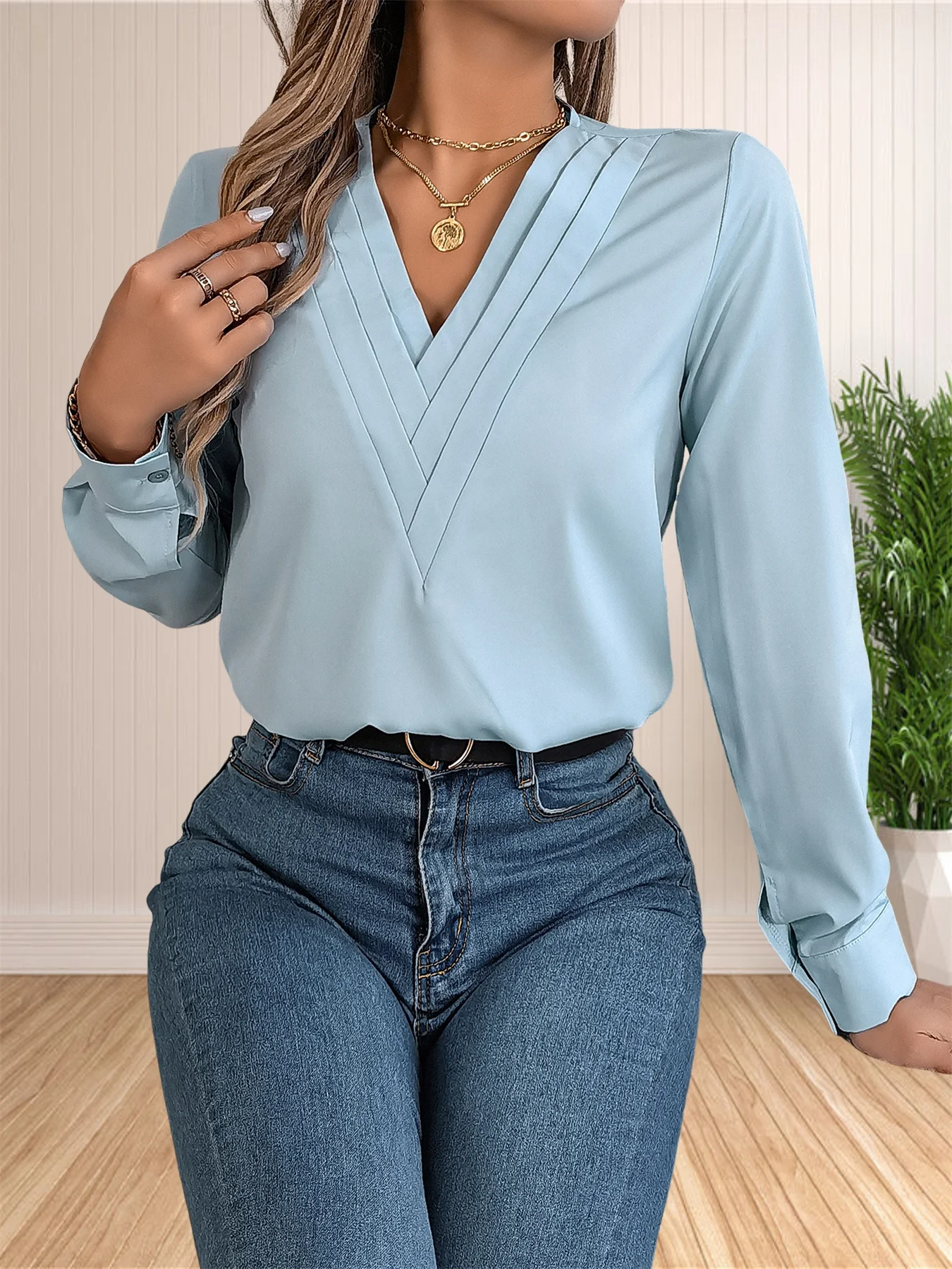 Blusa elegante de oficina de negocios para mujer, camisas elegantes | Ropa de mujer · Omeda.es - Imagen 23