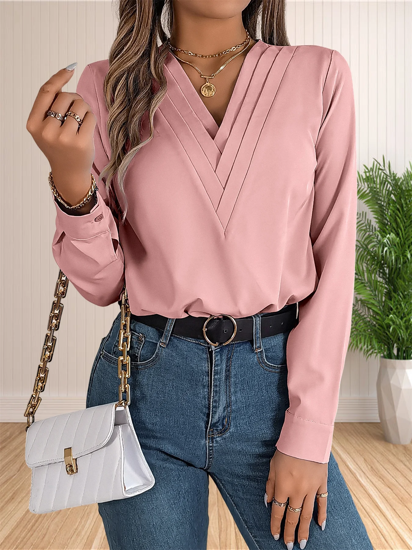 Blusa elegante de oficina de negocios para mujer, camisas elegantes | Ropa de mujer · Omeda.es - Imagen 25
