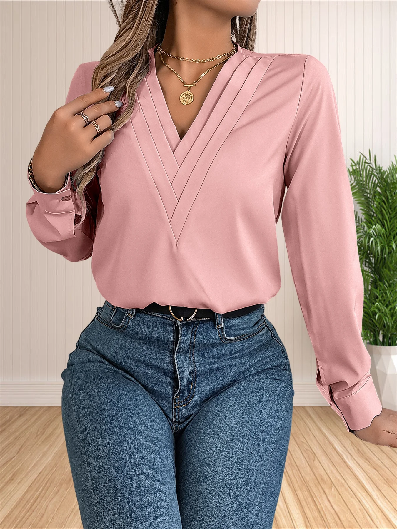 Blusa elegante de oficina de negocios para mujer, camisas elegantes | Ropa de mujer · Omeda.es - Imagen 26