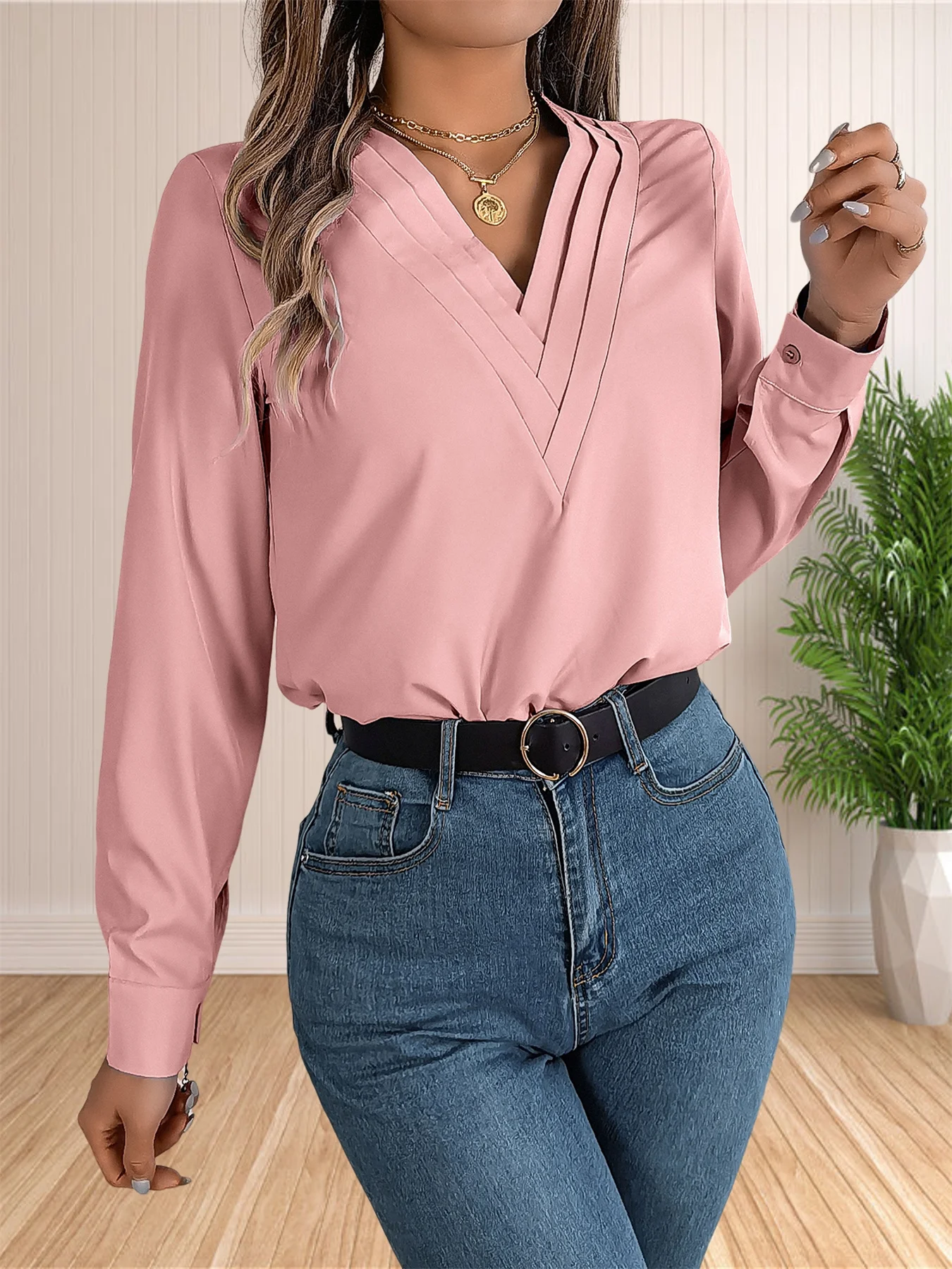 Blusa elegante de oficina de negocios para mujer, camisas elegantes | Ropa de mujer · Omeda.es - Imagen 29