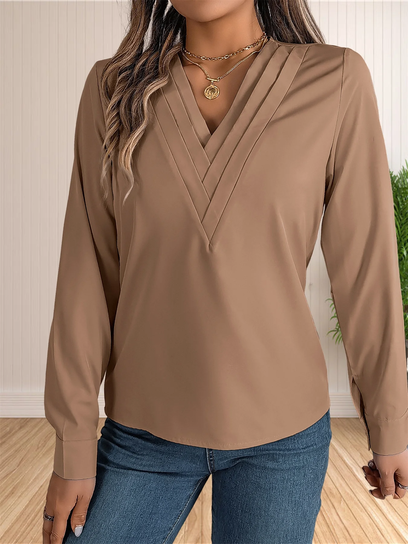 Blusa elegante de oficina de negocios para mujer, camisas elegantes | Ropa de mujer · Omeda.es - Imagen 4