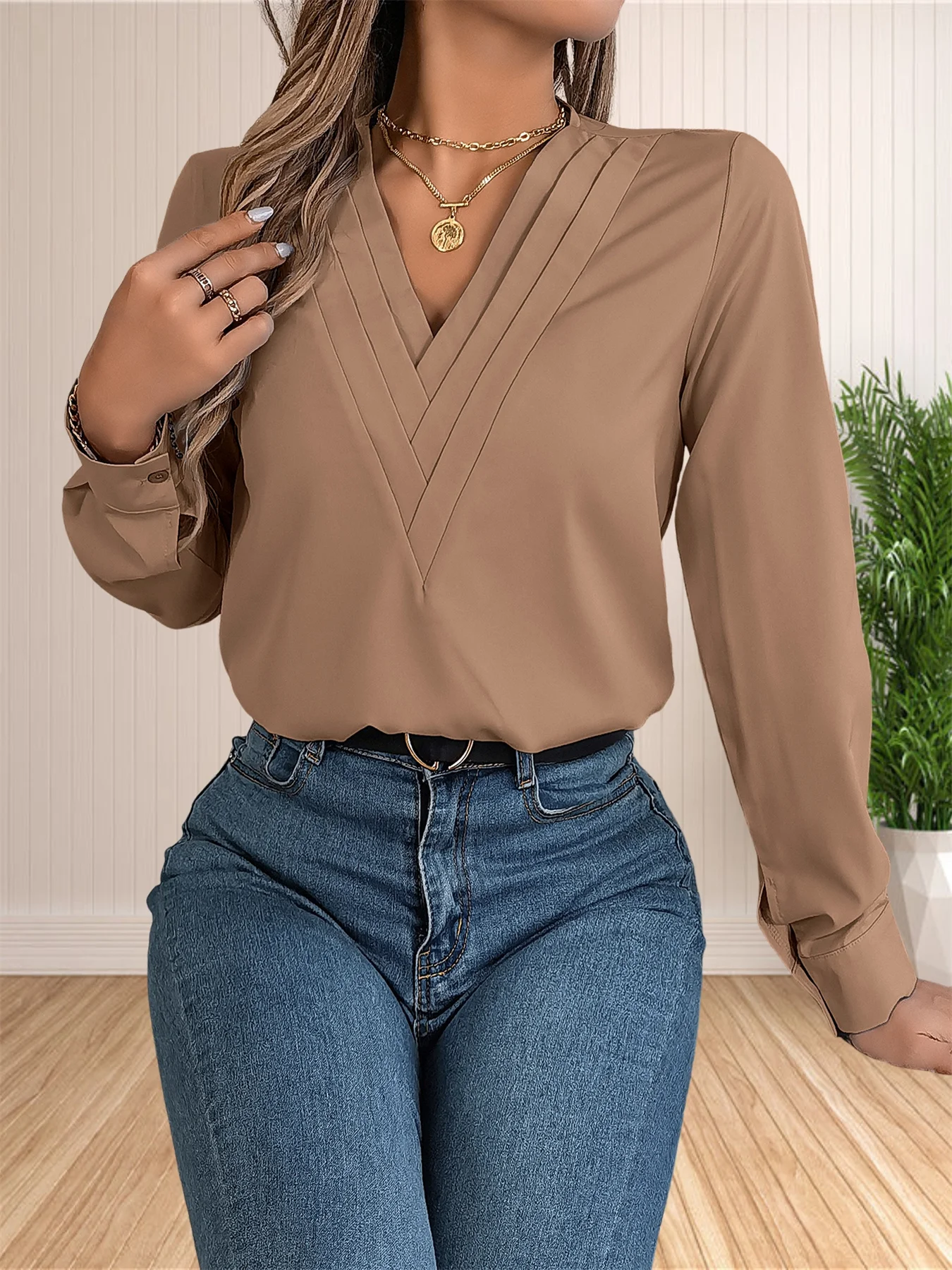 Blusa elegante de oficina de negocios para mujer, camisas elegantes | Ropa de mujer · Omeda.es - Imagen 5