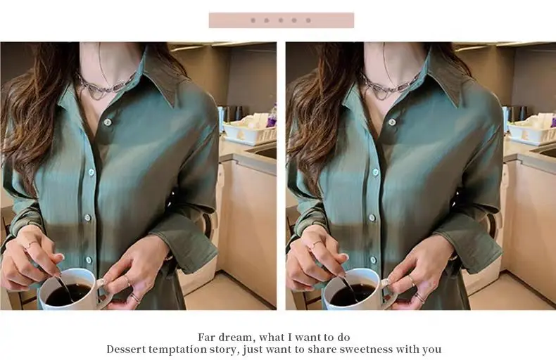 Blusa de manga larga con cuello para mujer, camisa blanca elegante, | Ropa de mujer · Omeda.es - Imagen 14