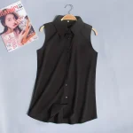 Blusa De Mujer, camisa De gasa sin mangas De verano, camisa blanca, | Ropa de mujer · Omeda.es