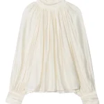 Blusa de mujer con cuello redondo, camisa holgada de manga larga, Top | Ropa de mujer · Omeda.es